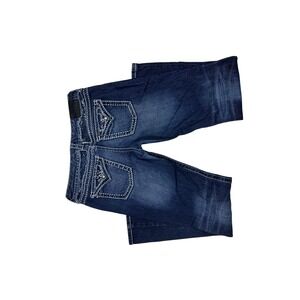 Maurices MVI Premium Dark Wash Rhinestone Bootcut Jeans Heavy  11/12 REG